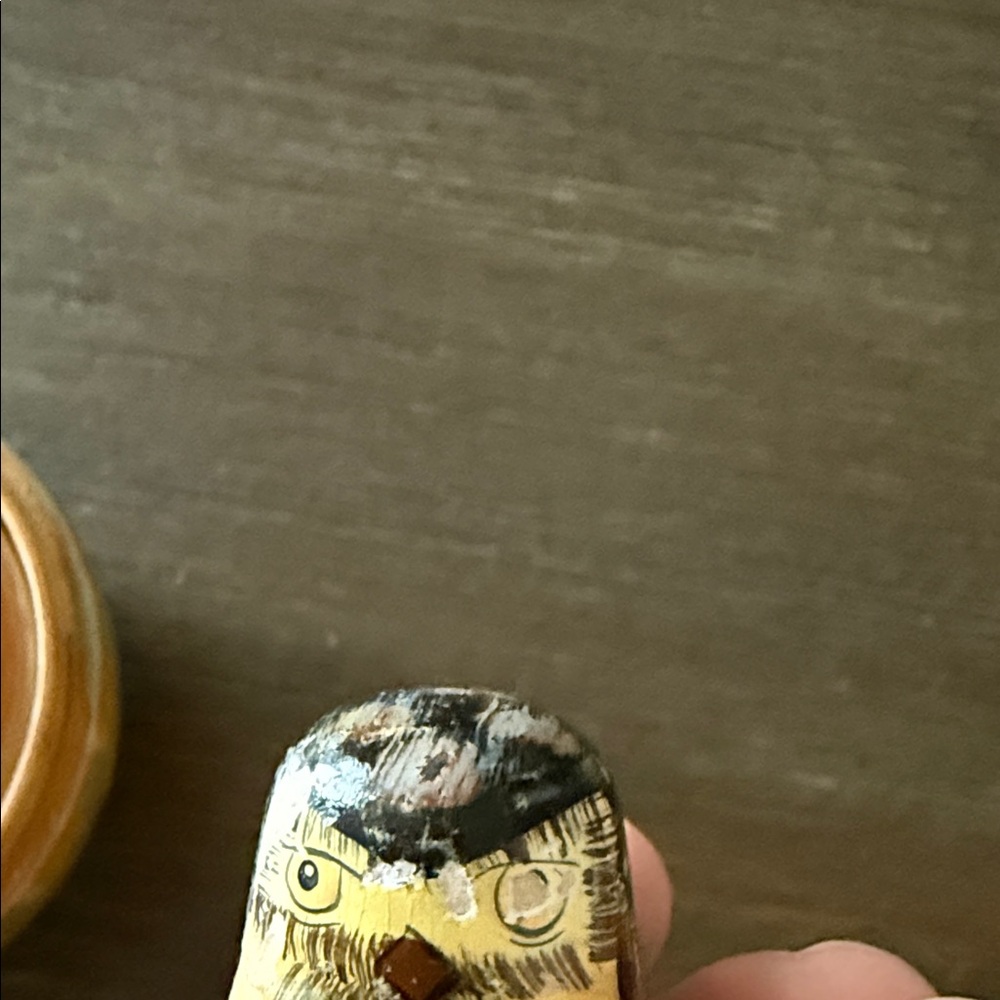 Owl 🦉 nesting dolls rustic Russian doll style nesting owl figures - Picture 3 of 6